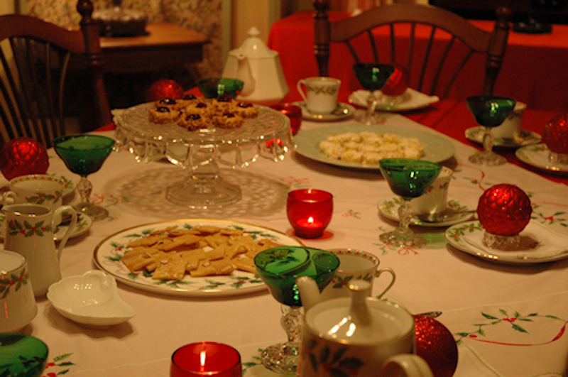 Holiday Cookies and Tea